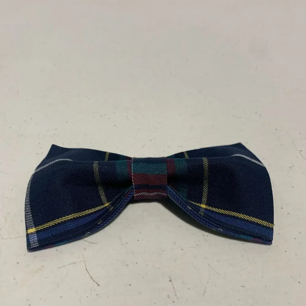 Dogwong Plaid Dog Collar With Bowtie For Medium or Large Dog Brand New